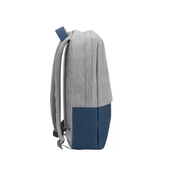 Rucsac pentru Laptop RivaCase Prater, 15.6", Poliester, Gri/Albastru, 8 image