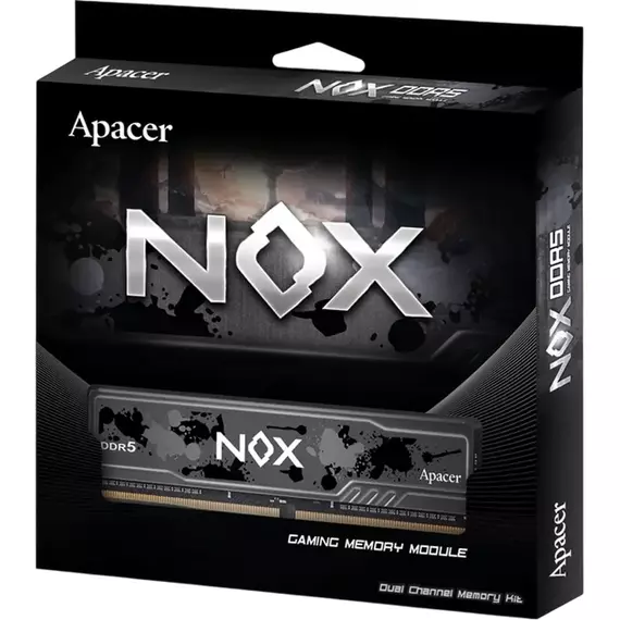 .16GB DDR5- 6000MHz    Apacer NOX (AH5U16G60C622MBAA-1), CL38-48-48, 1.35V, Intel XMP 3.0, w/HeatSre, 3 image