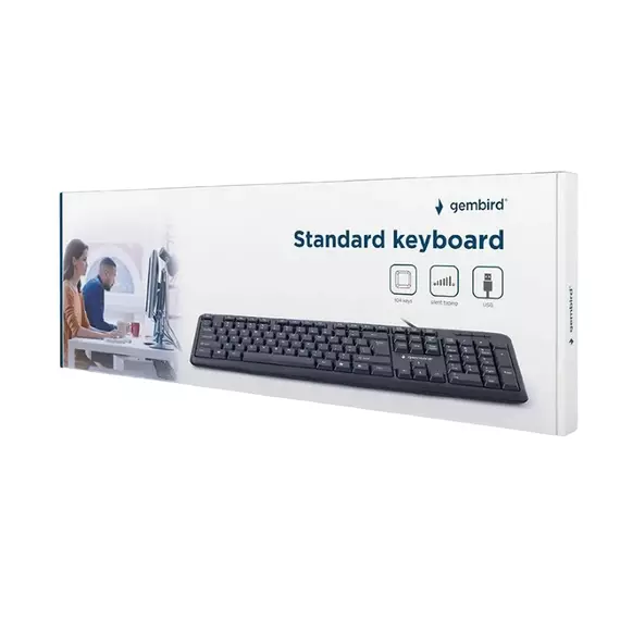 Tastatură Gembird KB-U-103-RU, Cu fir, Negru, 4 image
