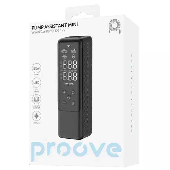 Compresor auto Proove Pump Assistant Mini, Negru, 4 image