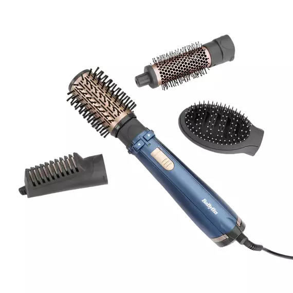 Uscător de păr-perie BaByliss AS965E, 1000W, Albastru, 8 image