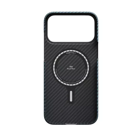 Husă Pitaka Ultra-Slim pentru Apple iPhone 17 Pro Max, Negru | Albastru, 2 image