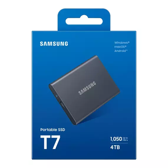 SSD portabil extern Samsung T7, 4 TB, Titan Gray (MU-PC4T0T/WW), 5 image