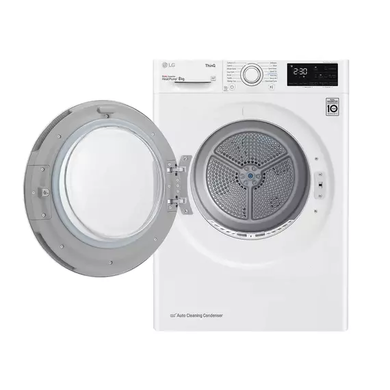 Uscător de rufe LG RH80V3AV6N, 8kg, Alb, 5 image