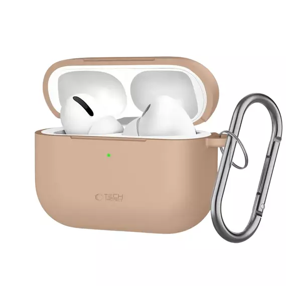 Husă pentru Airpods Tech Protect Hook Apple Airpods Pro 3, Caffe Latte