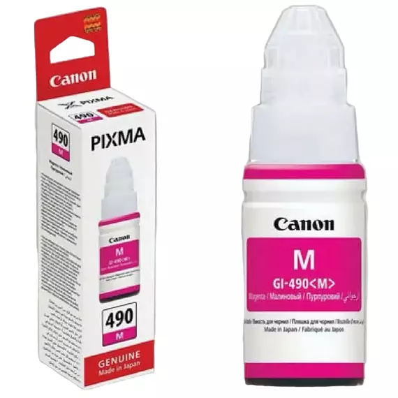 Recipient de cerneală Canon GI-490, 70ml, Magenta, 3 image