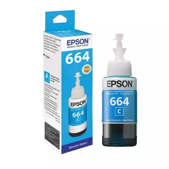 Recipient de cerneală Epson T664, 70ml, Cyan, 4 image