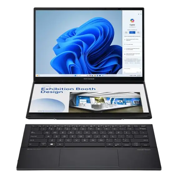 Laptop ASUS Zenbook DUO OLED, 14.0" Inkwell Gray (UX8406MA) / Intel Core Ultra 9 185H / 32GB / 1TB SSD, 6 image