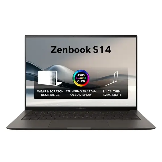 Laptop ASUS Zenbook S 14 OLED, 14.0" Zumaia Gray (UX5406SA) / Intel Core Ultra 7 258V / 32GB / 1TB SSD, 9 image