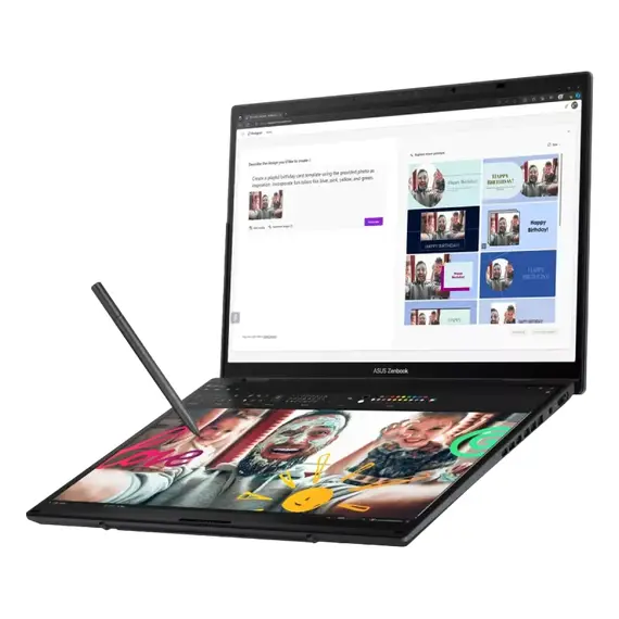 Laptop ASUS Zenbook DUO OLED, 14.0" Inkwell Gray (UX8406MA) / Intel Core Ultra 9 185H / 32GB / 1TB SSD, 11 image