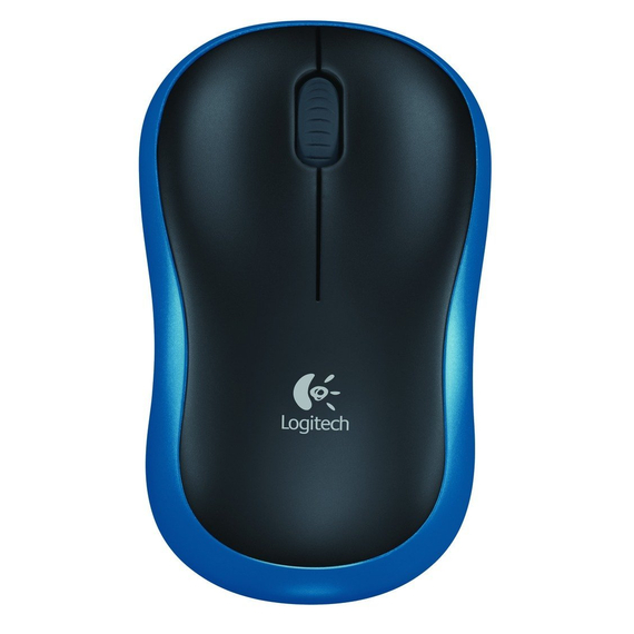 Mouse Wireless Logitech M185, Blue / Black