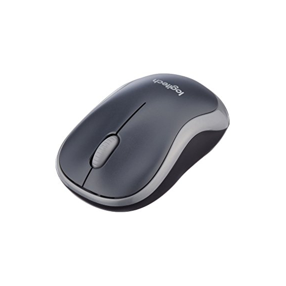 Mouse Wireless Logitech M185 Swift Grey, Grey / Black, 2 image