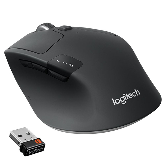 Mouse Wireless Logitech M720 Triathlon, Black, 4 image