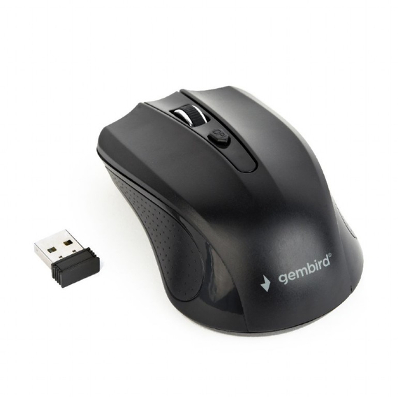 Mouse Wireless Gembird MUSW-4B-04, Black, 2 image