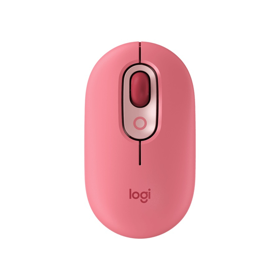 Mouse Wireless Logitech POP with Customizable Emoji, Rose