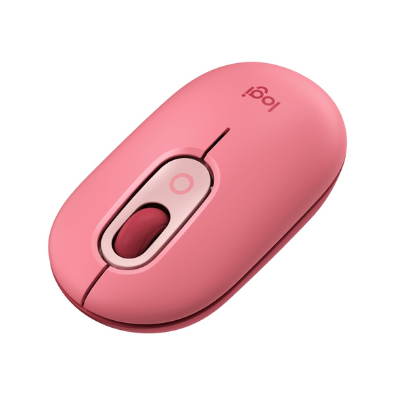 Mouse Wireless Logitech POP with Customizable Emoji, Rose, 3 image