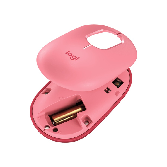 Mouse Wireless Logitech POP with Customizable Emoji, Rose, 5 image