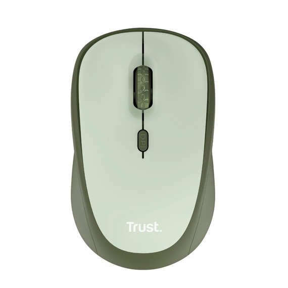 Mouse Wireless Trust Yvi + Eco, Green