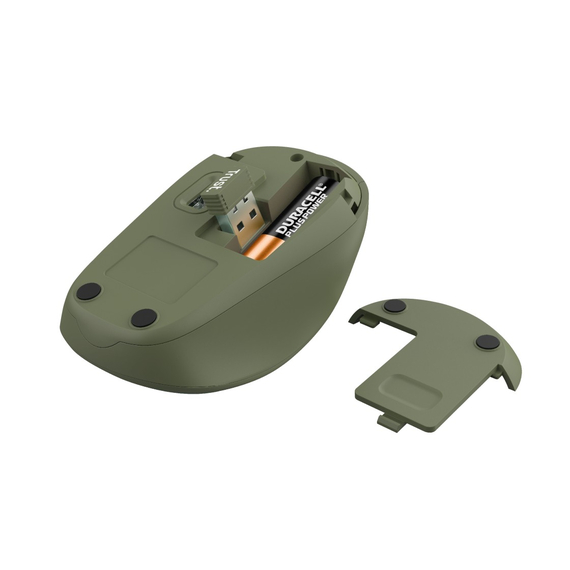 Mouse Wireless Trust Yvi + Eco, Green, 4 image