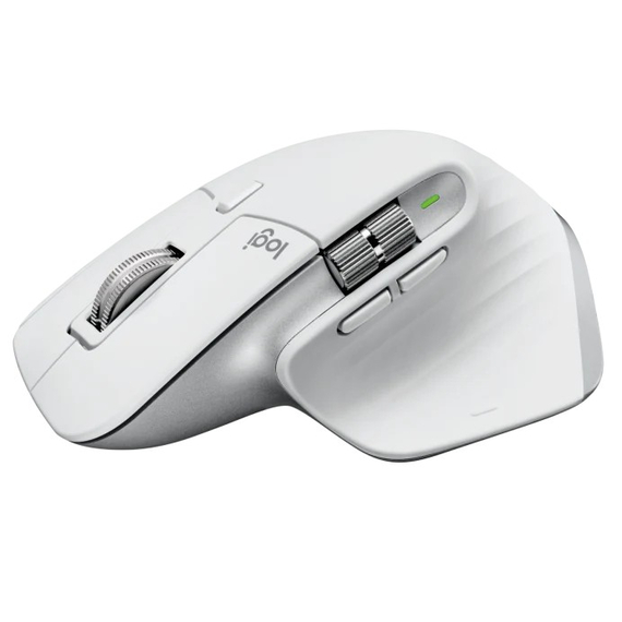 Mouse Wireless Logitech MX Master 3S, Pale Grey, 4 image