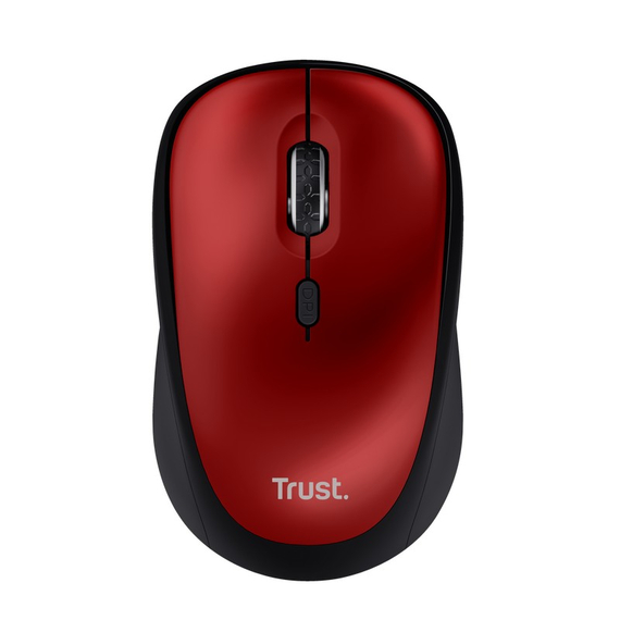 Mouse Wireless Trust Yvi + Eco, Red
