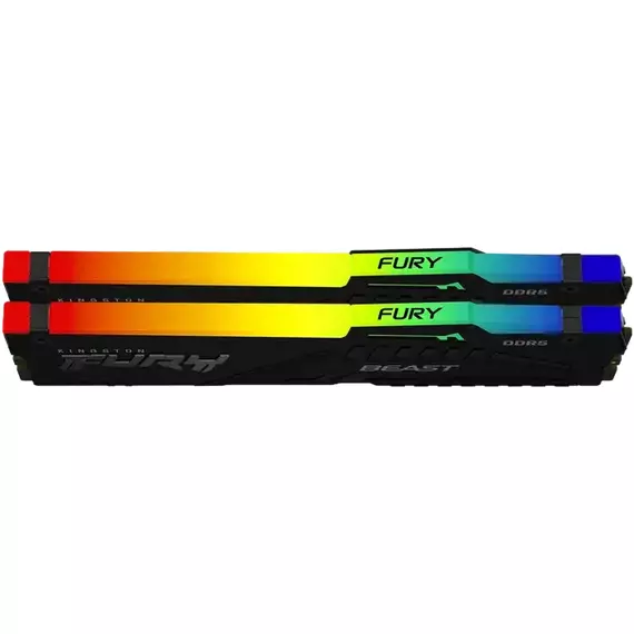 .64GB DDR5-5600MHz  Kingston FURY Beast RGB (Kit of 2x32GB) (KF556C36BBE2AK2-64), CL36-38-38, 1Rx8,, 5 image