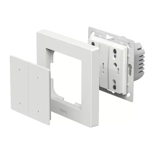 Comutator inteligent AQARA Light Switch H2, Alb, 5 image