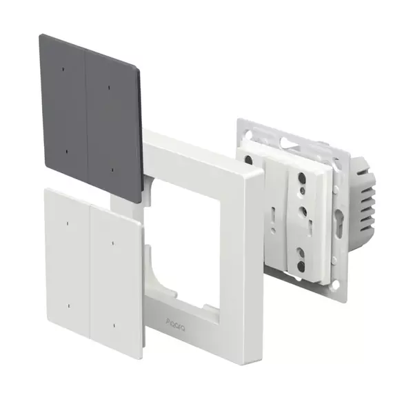 Comutator inteligent AQARA Light Switch H2, Alb, 6 image