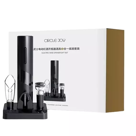 Set pentru vinuri Circle Joy CJ-TZ08, Negru, 4 image