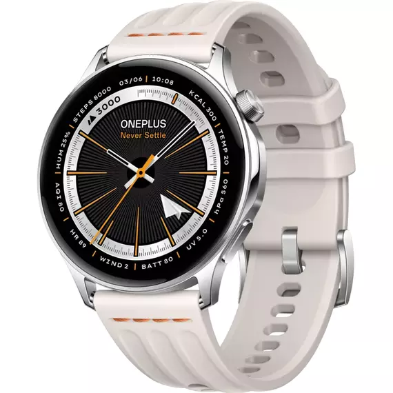 Ceas inteligent OnePlus Watch Lite, 45mm, Silver Steel