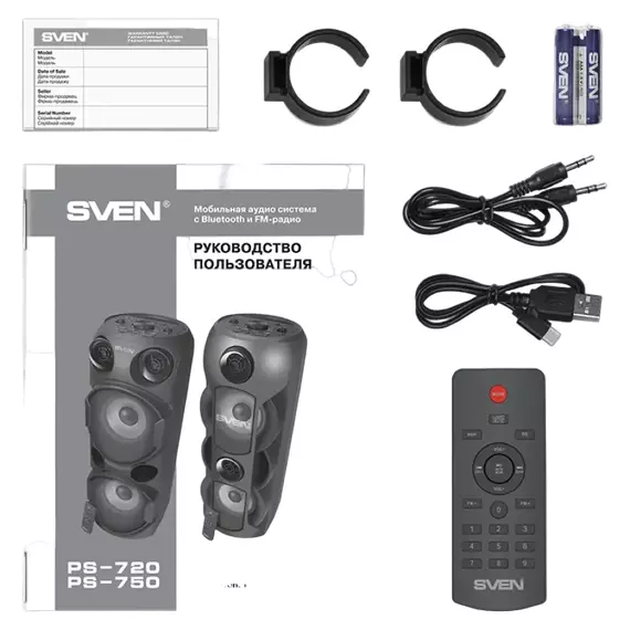 Boxă portabilă SVEN PS-720, Negru, 7 image