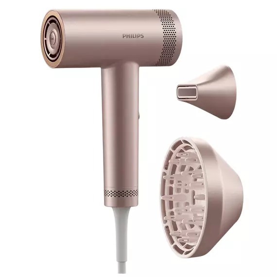 Uscător de păr Philips BHD837/10, 1400W, Roz