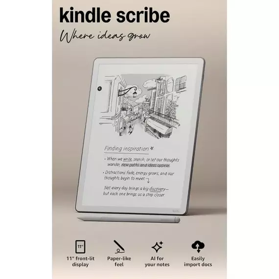 Amazon Kindle Scribe 11" (3rd Gen) (2025) with Premium Pen, 32GB Graphite, 2 image