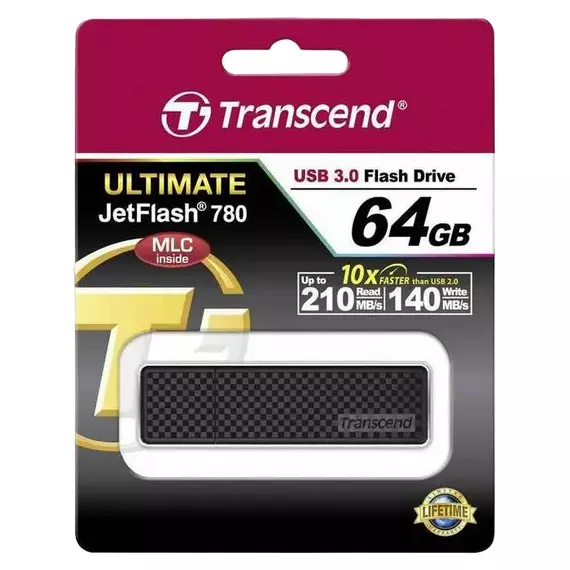 Memorie USB Transcend JetFlash 780, 64GB, Negru, 2 image