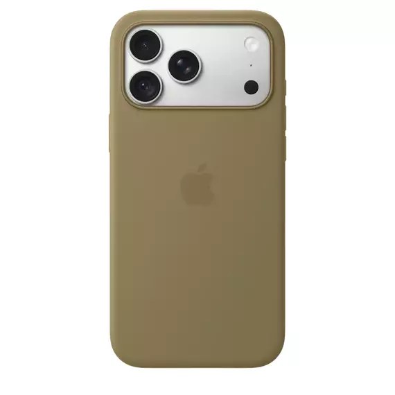 Apple iPhone 18 Pro Max Silicone Case with MagSafe - Olive,  Model A3702