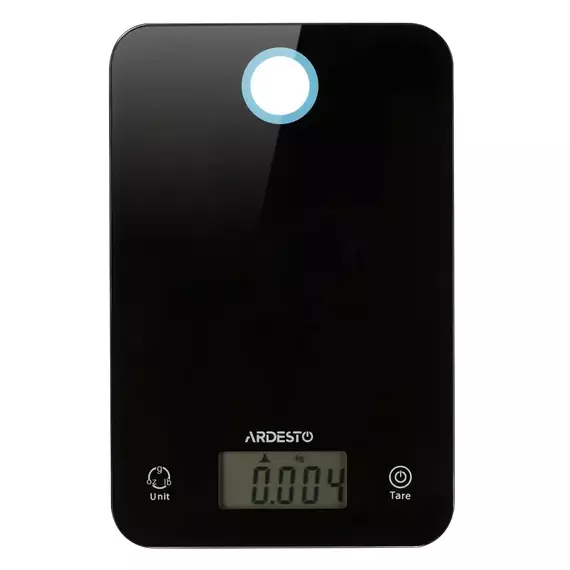 Cântar electronic de bucătărie Ardesto SCK-839B, Negru