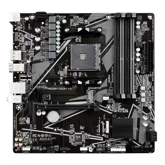 Placă de bază Gigabyte A520M DS3H V2, AM4, AMD A520, Micro-ATX, 5 image