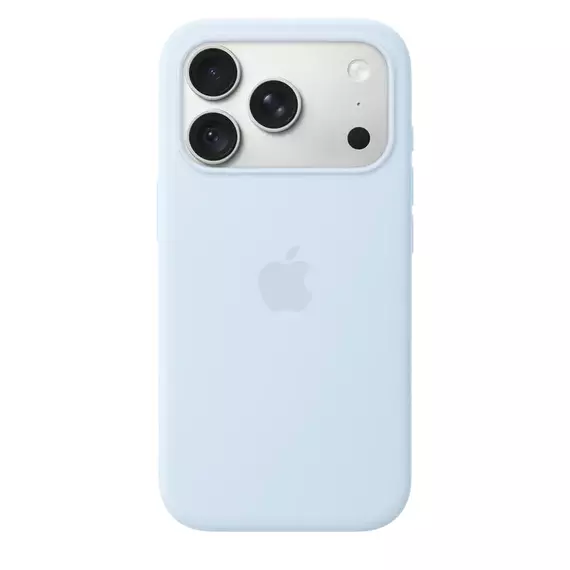 Apple iPhone 18 Pro Silicone Case with MagSafe - Crisp Blue, Model A3701