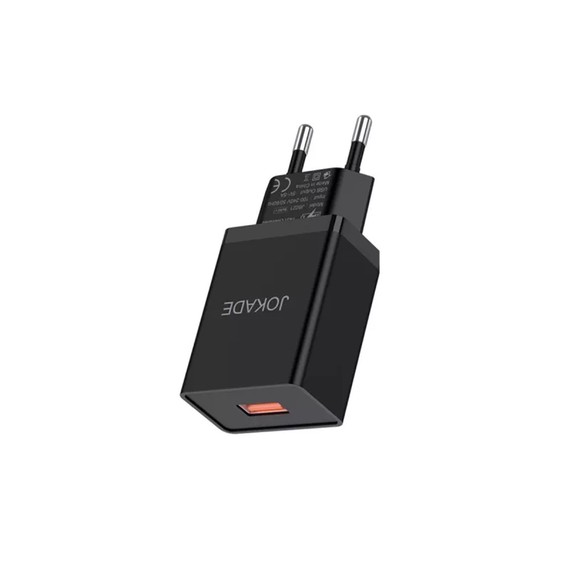 Jokade Wall Charger with Cable USB to Lightning Single Port 5A JB022, Black, 2 image