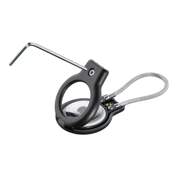 Husă pentru Airtag Cellularline Safe Grip, Negru, 2 image
