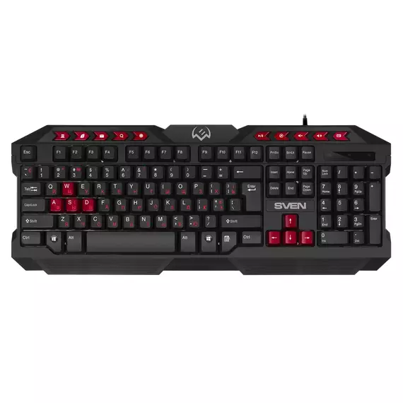 Set Tastatură + Mouse + Mouse Pad SVEN GS-9200, Cu fir, Negru/Rosu, 4 image