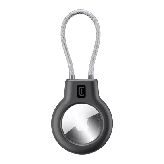Husă pentru Airtag Cellularline Safe Grip, Negru, 3 image