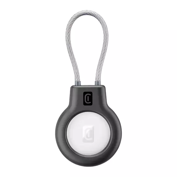 Husă pentru Airtag Cellularline Safe Grip, Negru