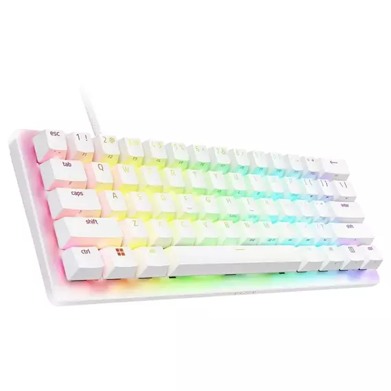 Tastatură Razer Huntsman V3 Pro Mini, Cu fir, Alb, 2 image