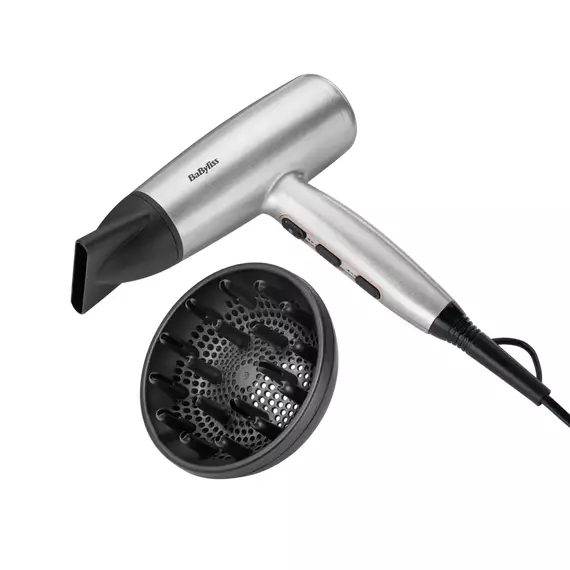 Uscător de păr BaByliss D580DE, 2100W, Argintiu, 3 image
