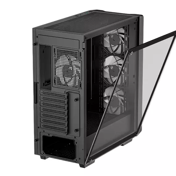 Carcasă PC Deepcool CC560  ARGB V2, Midi-Tower, Fără PSU, Negru, 6 image