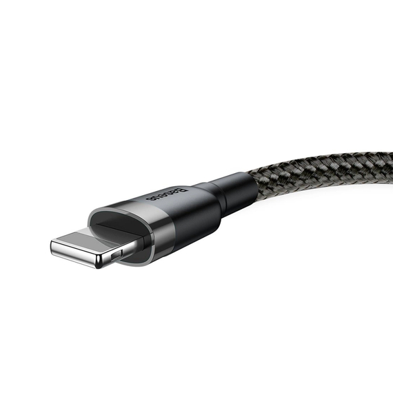 Baseus cafule Cable USB For iP 2.4A 0.5m, Gray+Black, 2 image