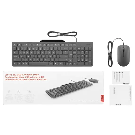Wireless Keyboard & Mouse Lenovo 310, 4 image