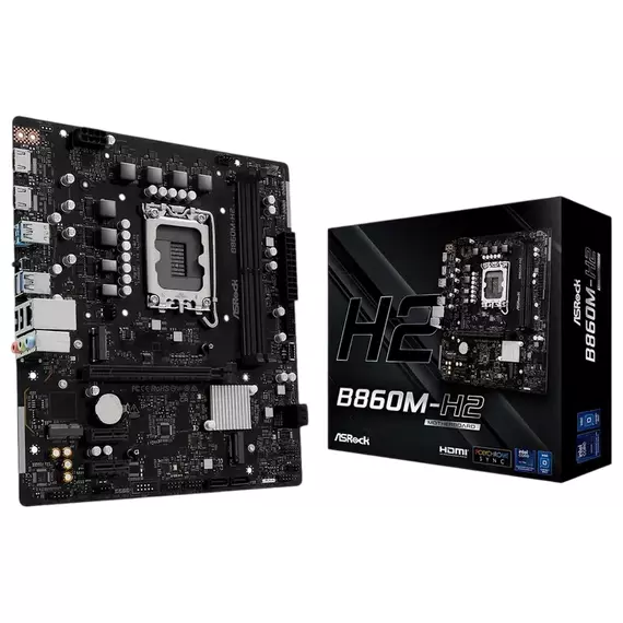Placă de bază ASRock B860M-H2, LGA1851, Intel B860, Micro-ATX