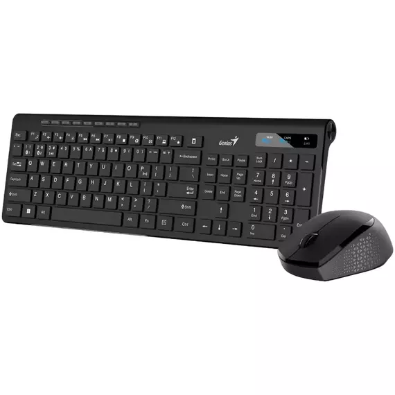 Set Tastatură + Mouse Genius SlimStar 8230, Fără fir, Negru, 2 image